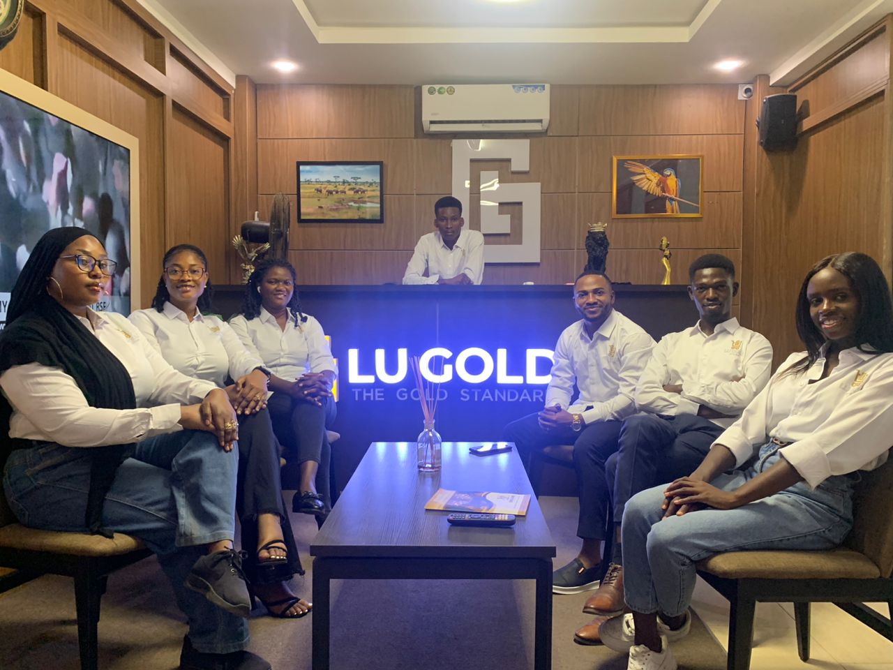 The Lu Gold Store team at the Abuja head office