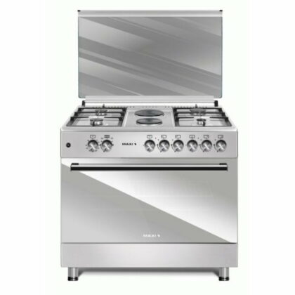 Maxi 6 Burner, 4 Gas 2 Electric Cooker 60*90 TR (4+2) Inox