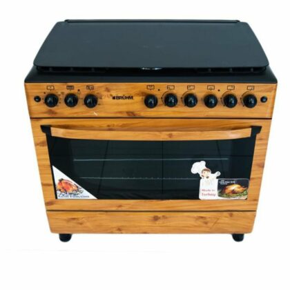 BRUHM 5 Gas Burner Cooker BGC-9650SN- WOODEN FINISH