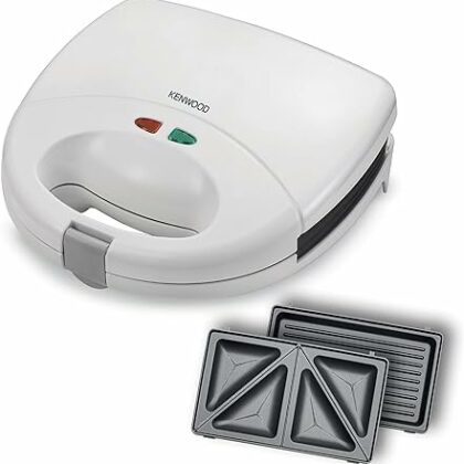 Kenwood Sandwich Maker 2 Slice with 2 plates grill & waffle SMP01