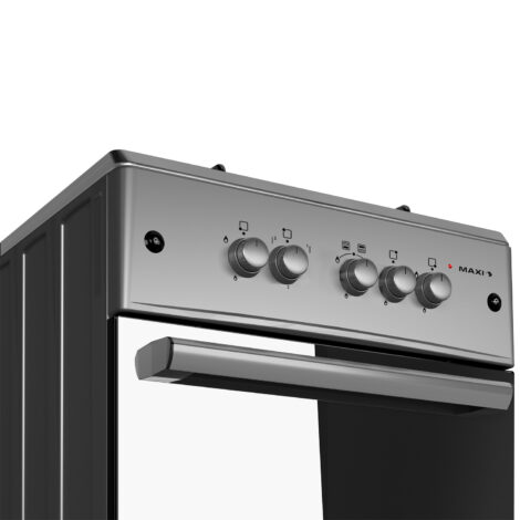 Maxi 4 Burner, 3 Gas 1 Electric Cooker 6060 M4 Inox MAXI 6060 M4 Inox - Image 3