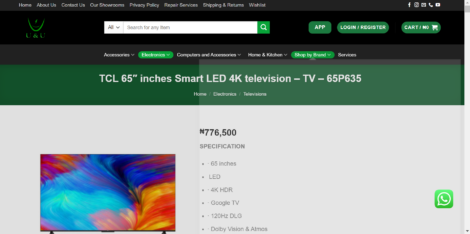 TCL 65 Inch UHD Android TV 65P635 (Discounted) - Image 2