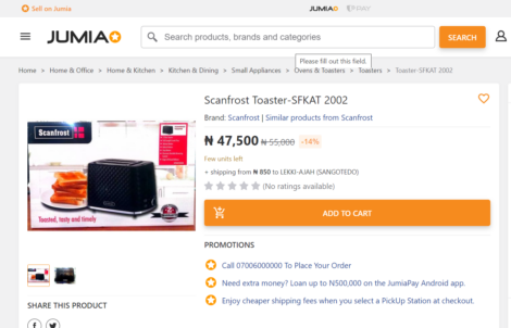 Scanfrost 2 Slice Toaster APSCTT0002 / SFKAT2002 (Discounted) - Image 3