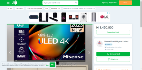 Hisense 65" U8K Series QLED 4K Google TV | TV 65U8K (Discounted) - Image 4