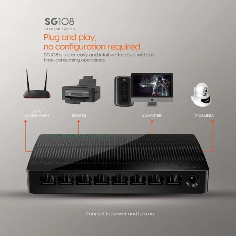 Tenda SG108M   8-Port Gigabit Ethernet Switch - Image 2